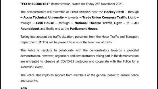 Adequate security measures are in place for #FixTheCountry demo – Police